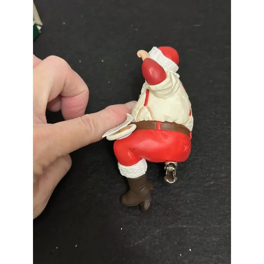 Hallmark Keepsake 1992‎ Coca-Cola Santa Clip-On Christmas Ornament Vintage